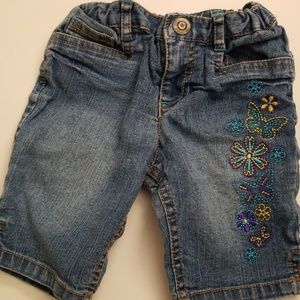 Bermuda jean shorts